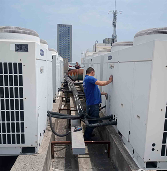 中原中央空调制热和不制冷系统维修方法